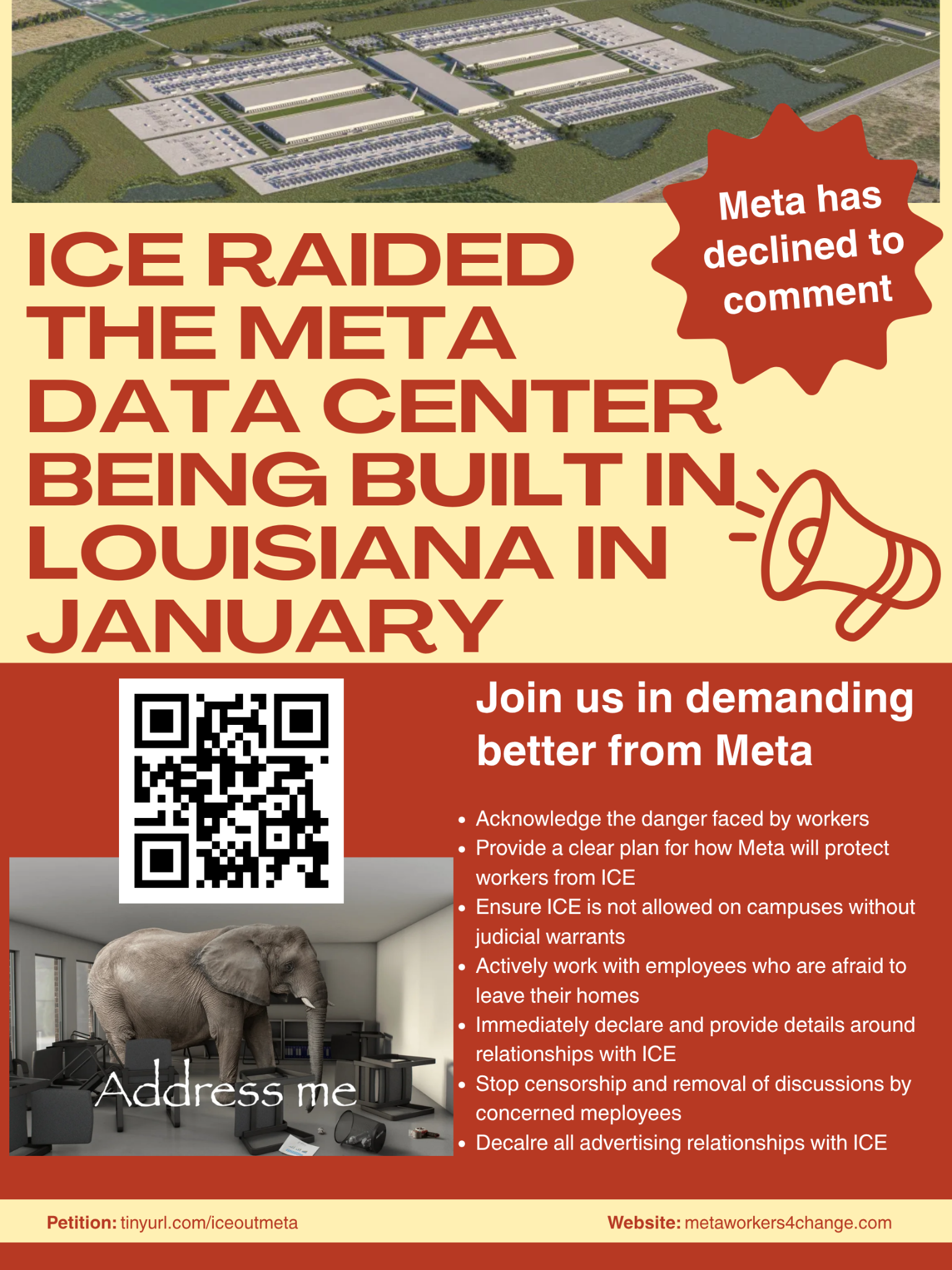 Ice Out Meta — Sign the Petition